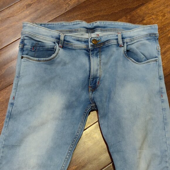 TMU Timeless Straight Fit Light Wash Jeans Made In India Men SIZE 38 - Picture 5 of 8